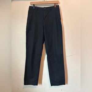 Uniqlo Women’s Black linen-cotton blend. Chinos Size S W26-27